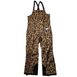 Eddie Bauer Powder Search Pro Insulated Bib Overalls Men’s L Camo NWT